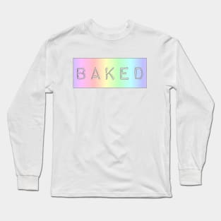 Pastel Rainbow Baked Long Sleeve T-Shirt